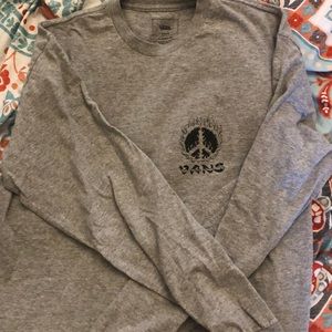 Vans gray fire long sleeve